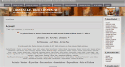 Desktop Screenshot of chosesetautres-choses.fr